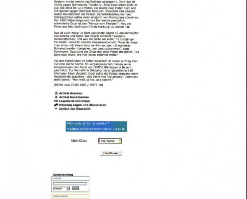 Hamburger Morgenpost 25 05 2007