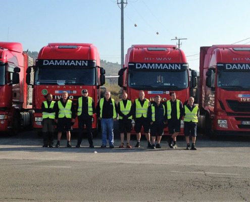 Ponferrada mit LKW bearbeitet