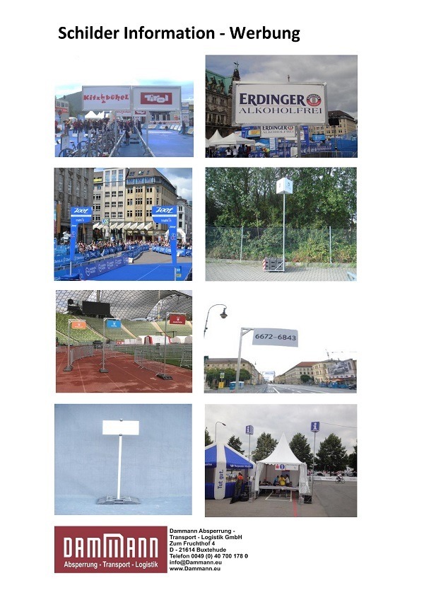 Dammann Schilder Information Werbung